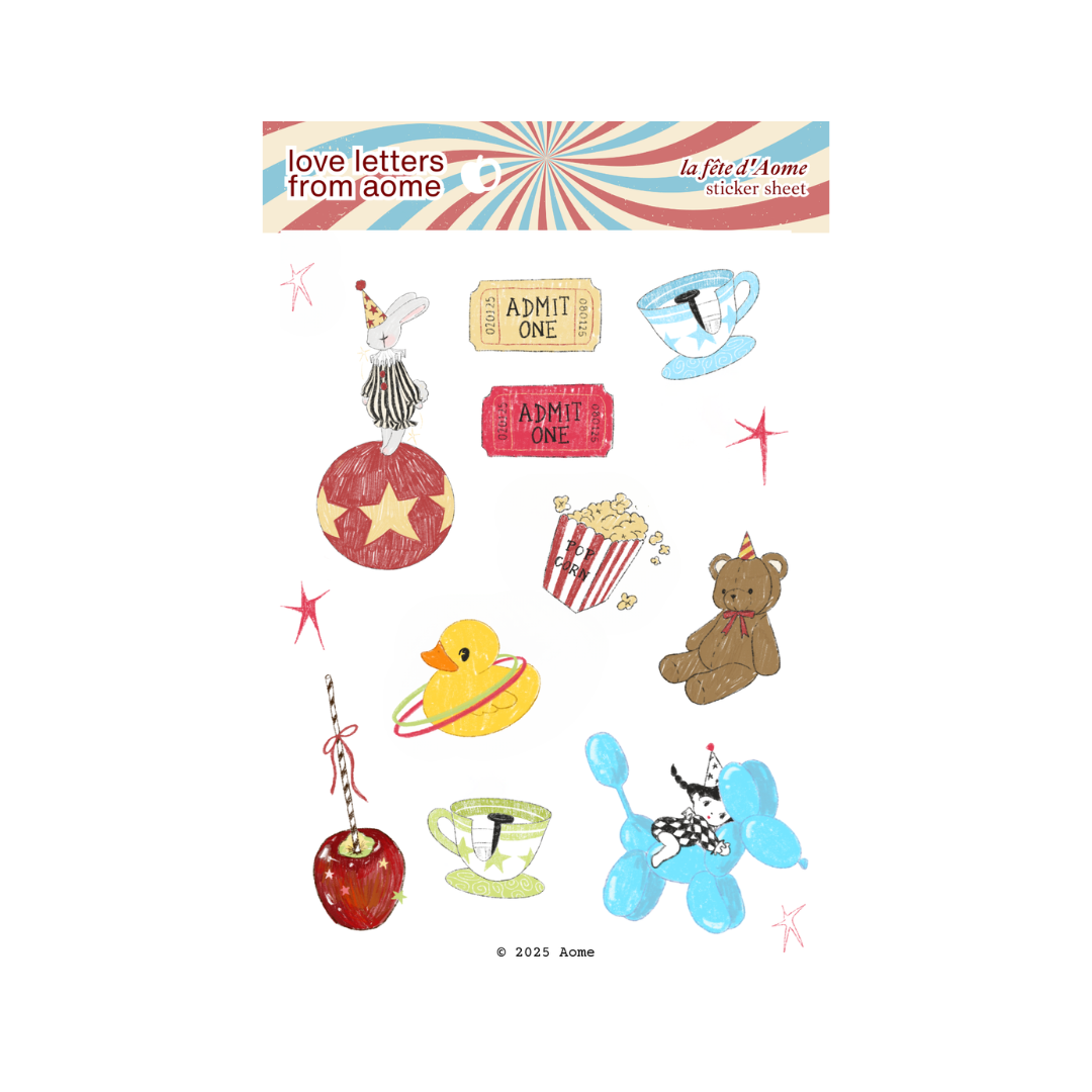 Summer Carnival Sticker Sheet