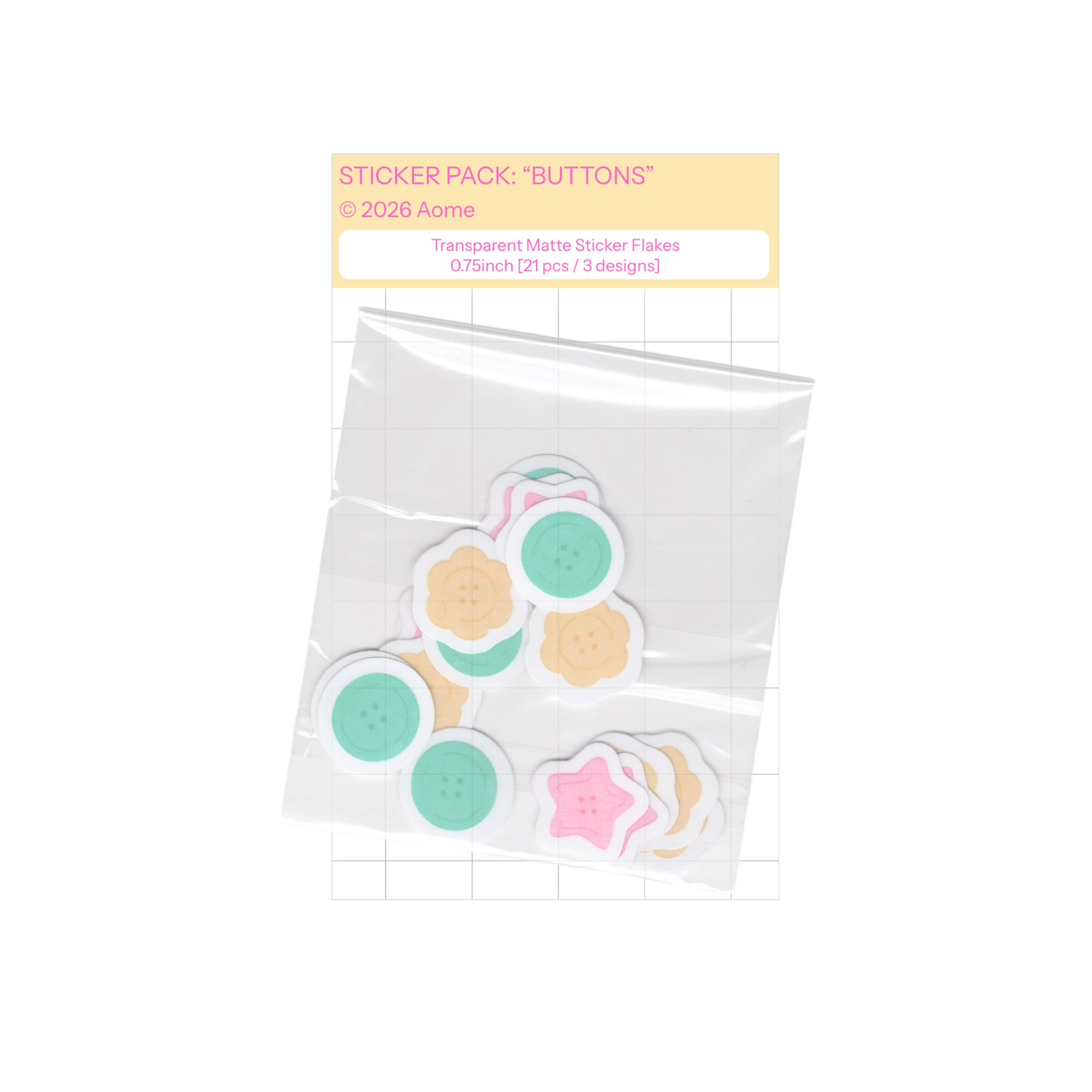 “Buttons” Sticker Pack
