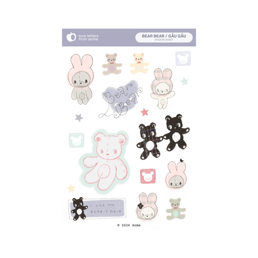 Bear Bear Sticker Sheet