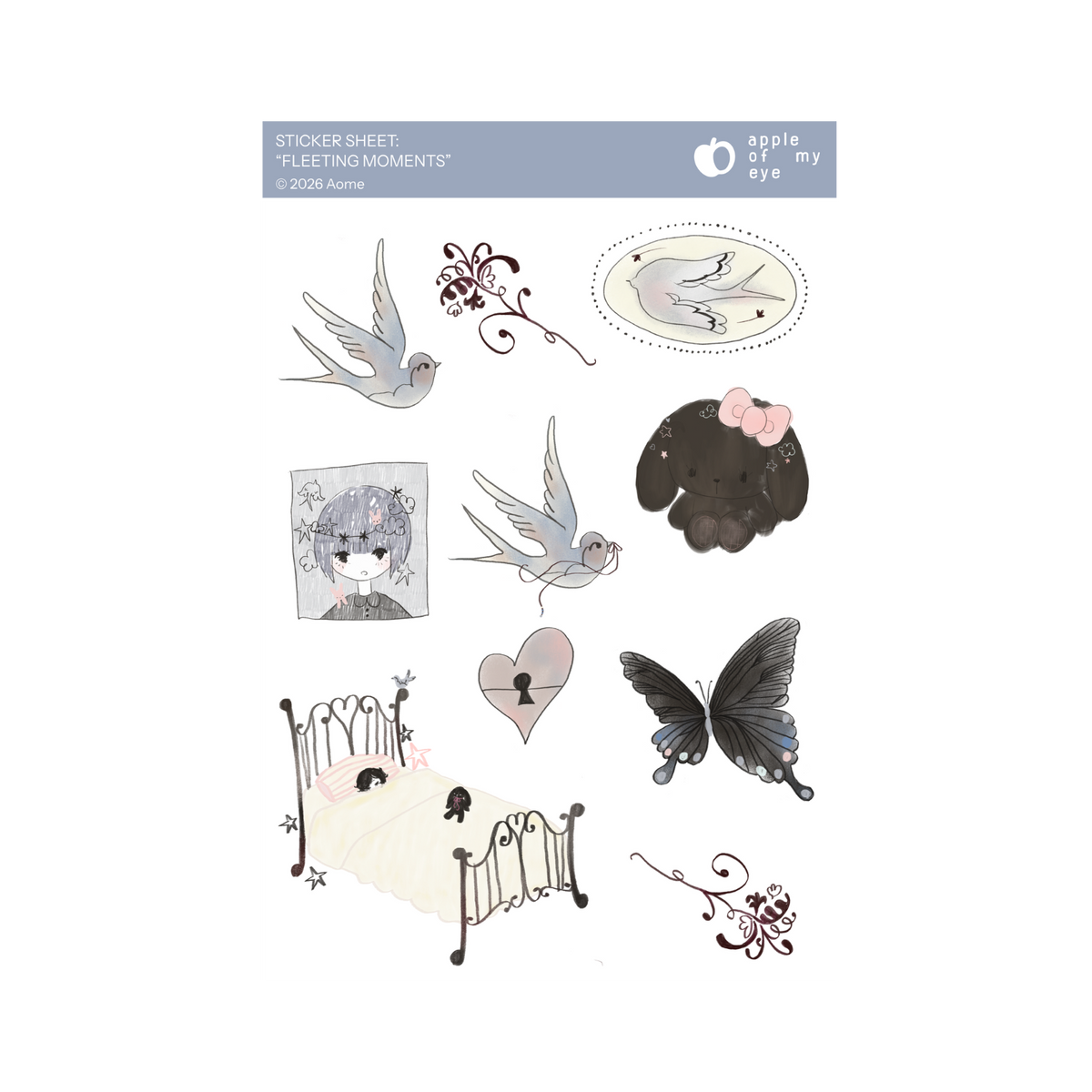 "Fleeting Moments" Sticker Sheet