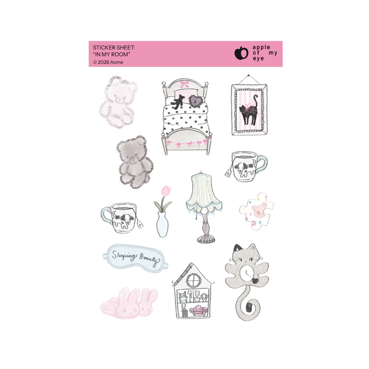 "In My Room" Sticker Sheet