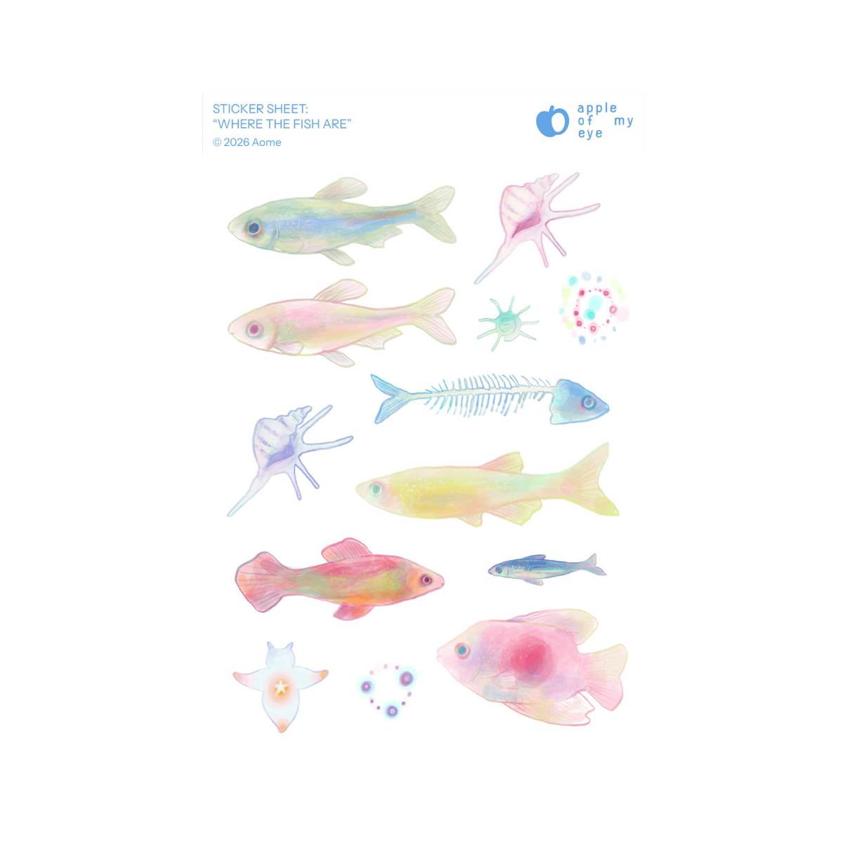 "Where The Fish Are" Sticker Sheet
