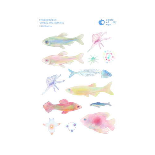 "Where The Fish Are" Sticker Sheet