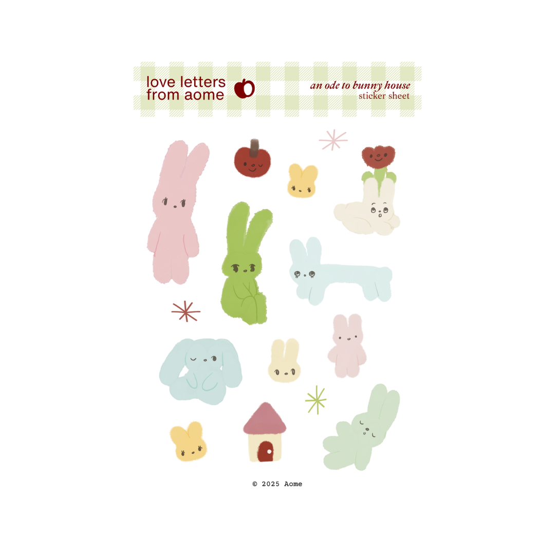 Bunny House Sticker Sheet image 0