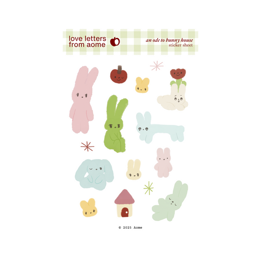 Bunny House Sticker Sheet image 0