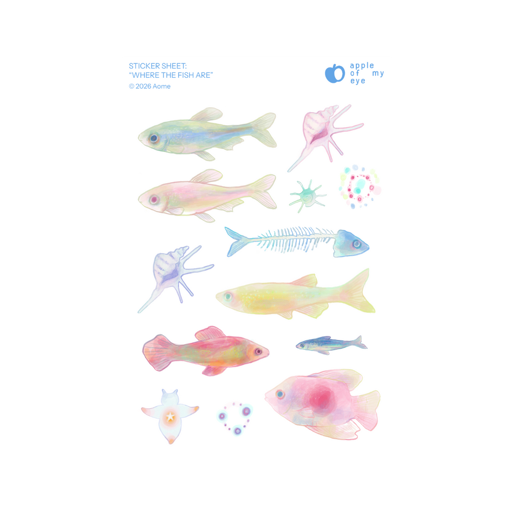 "Where The Fish Are" Sticker Sheet