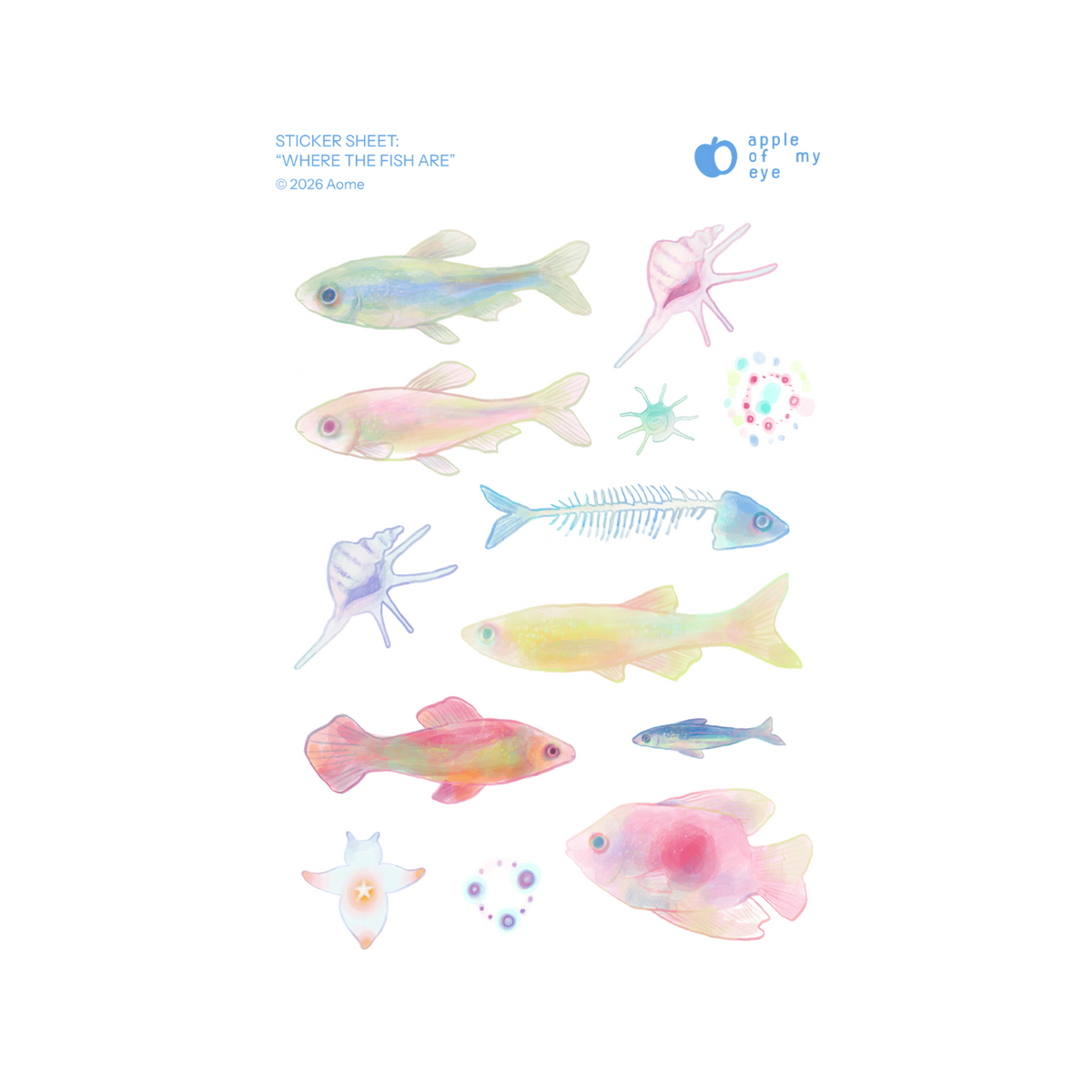 "Where The Fish Are" Sticker Sheet