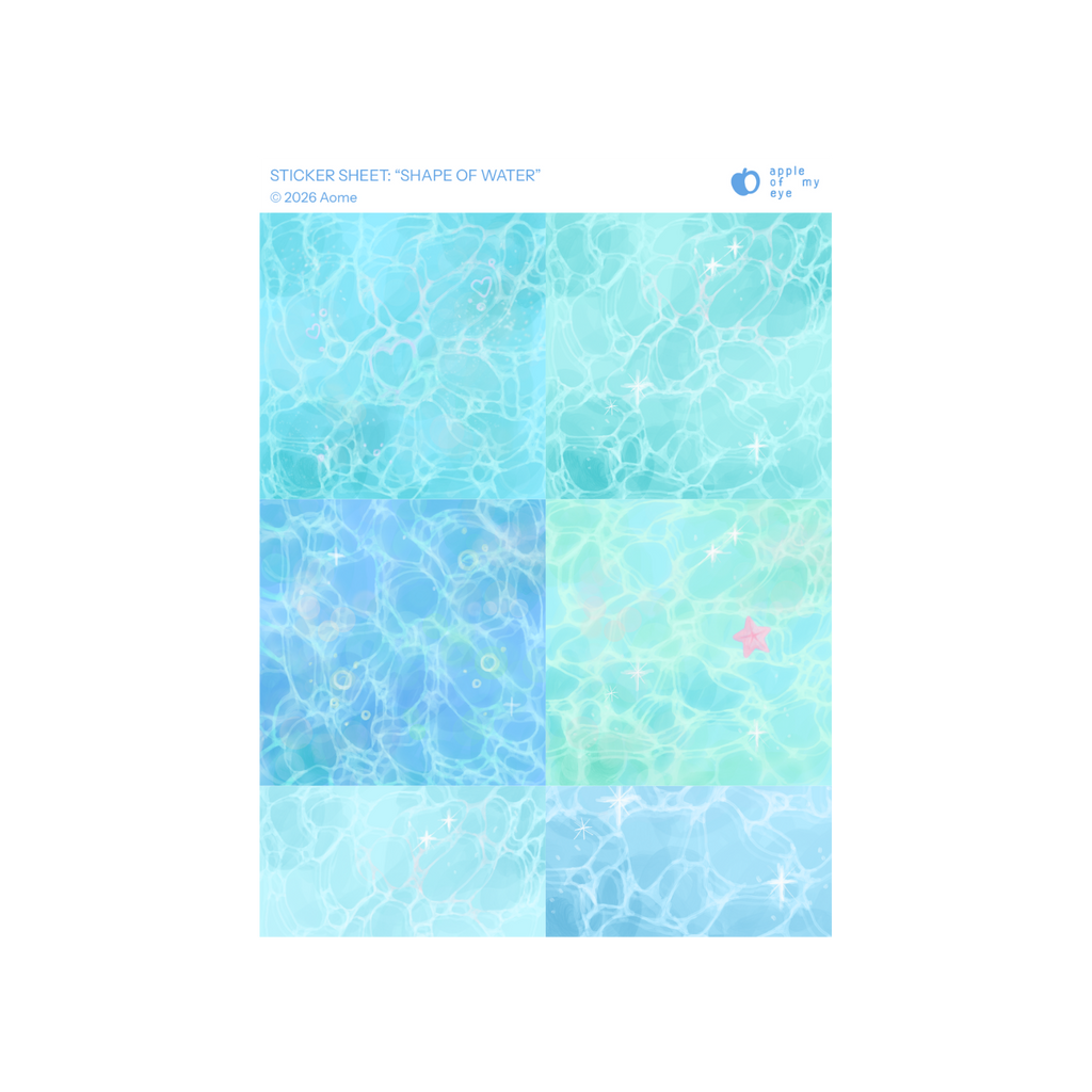 "Shape of Water" Sticker Sheet