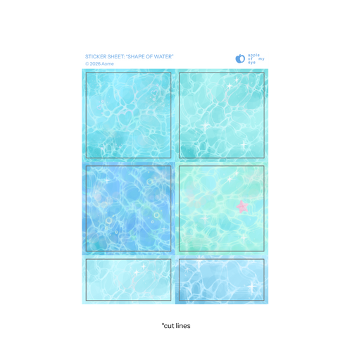 "Shape of Water" Sticker Sheet