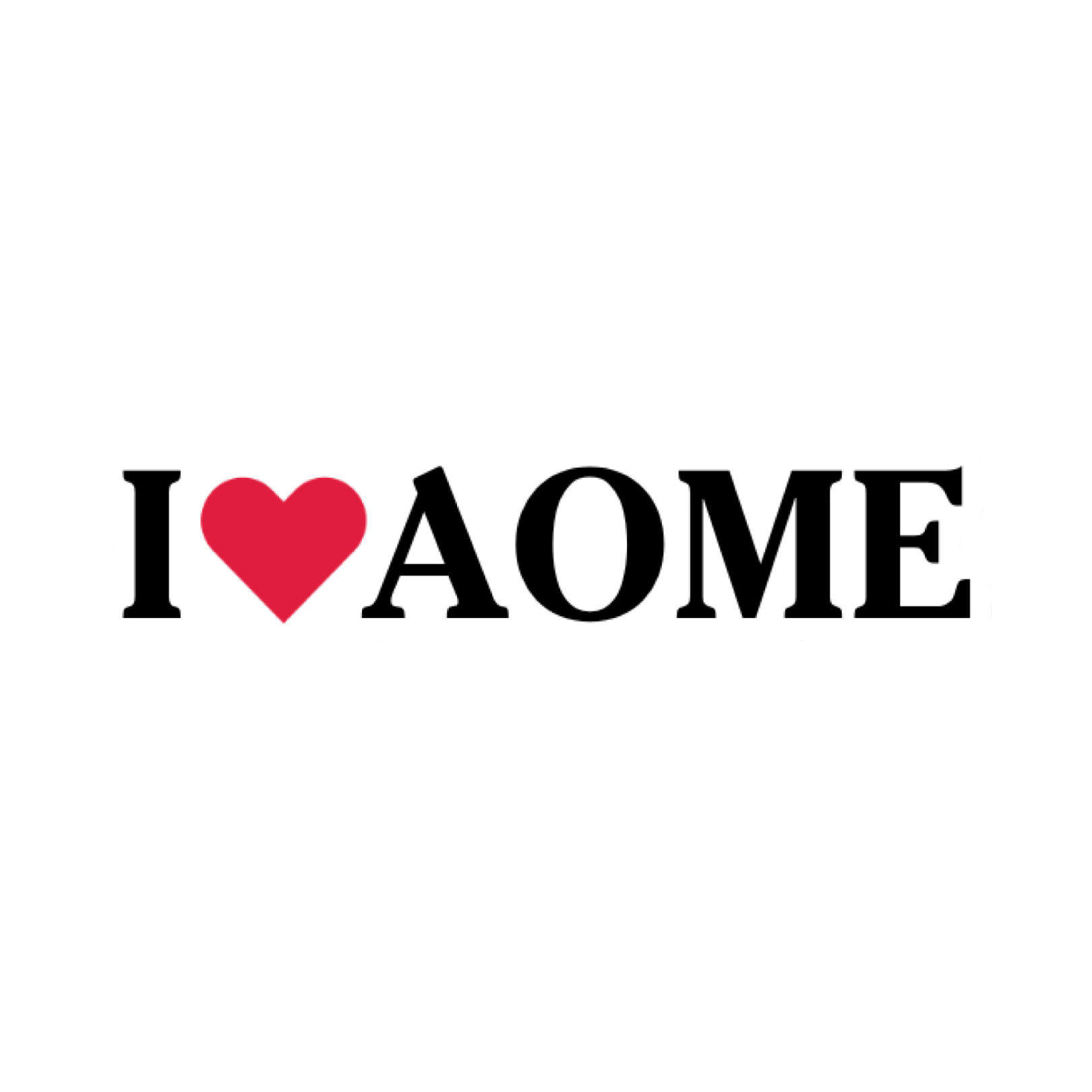 "I ❤︎ Aome" Sticker