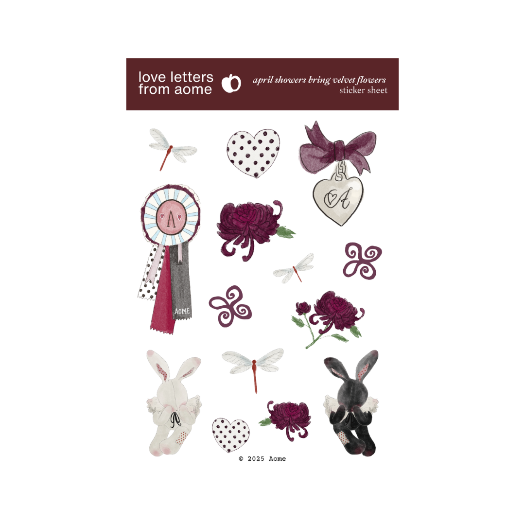 Velvet Flowers Sticker Sheet image 0