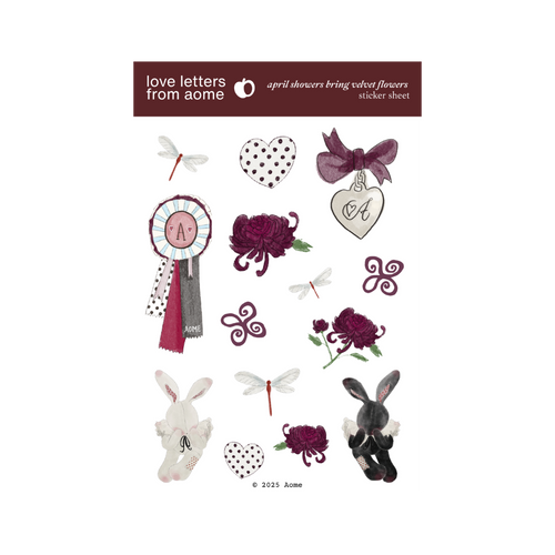 Velvet Flowers Sticker Sheet image 0
