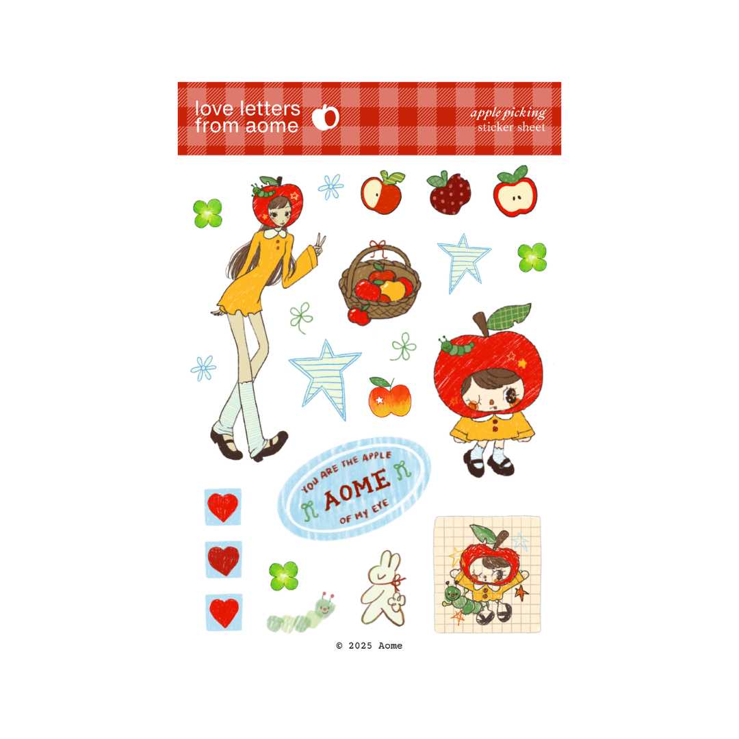 Apple Picking Sticker Sheet