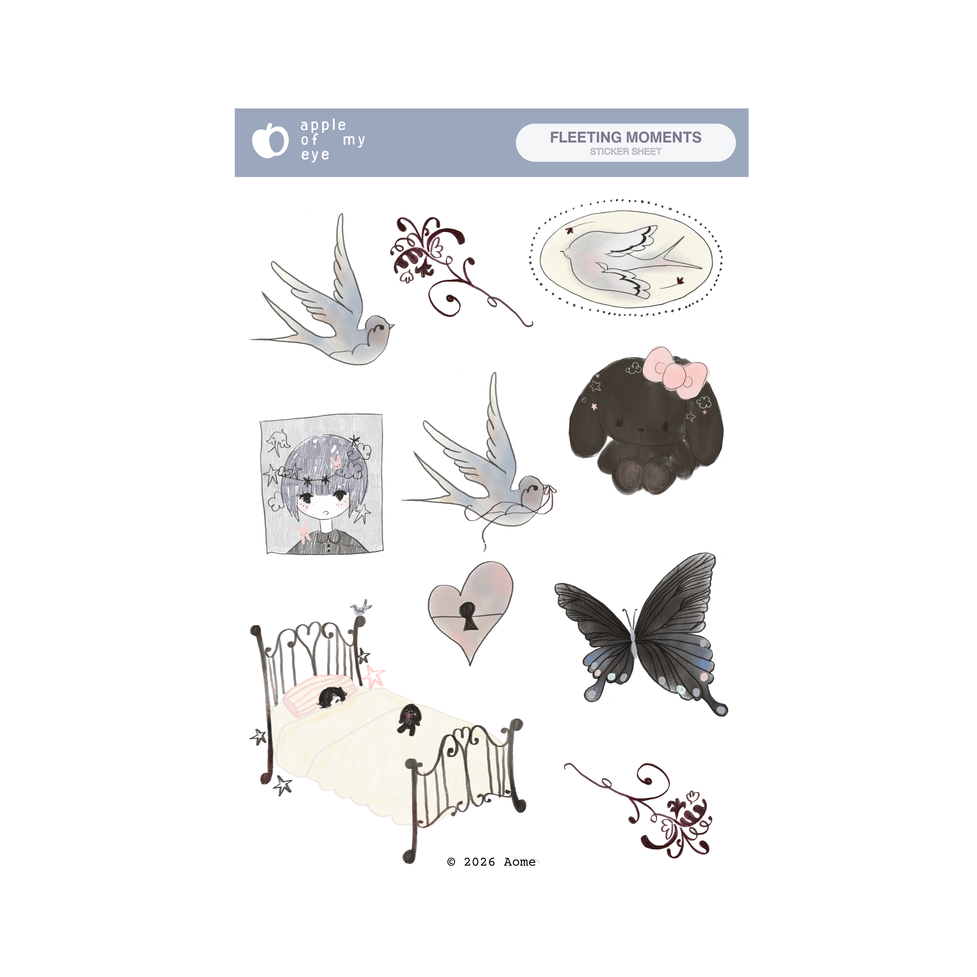 Fleeting Moments Sticker Sheet